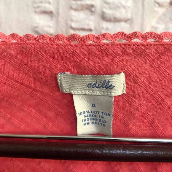 Anthropologie Odille Textured Tank w/ Lace Accent - Picture 3 of 5